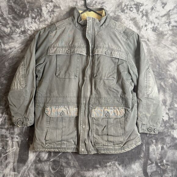 L.L. Bean Men’s Barn Coat Jacket Long Sleeve Gray Size X-Large Outdoors Full-Zip - Picture 1 of 7